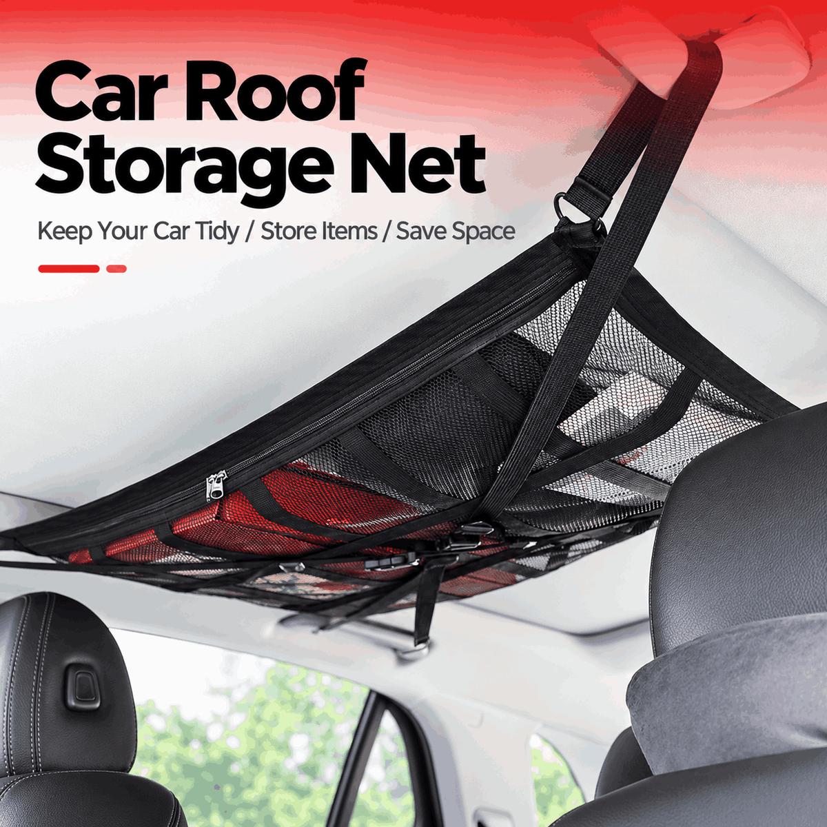 Car Ceiling Storage Net