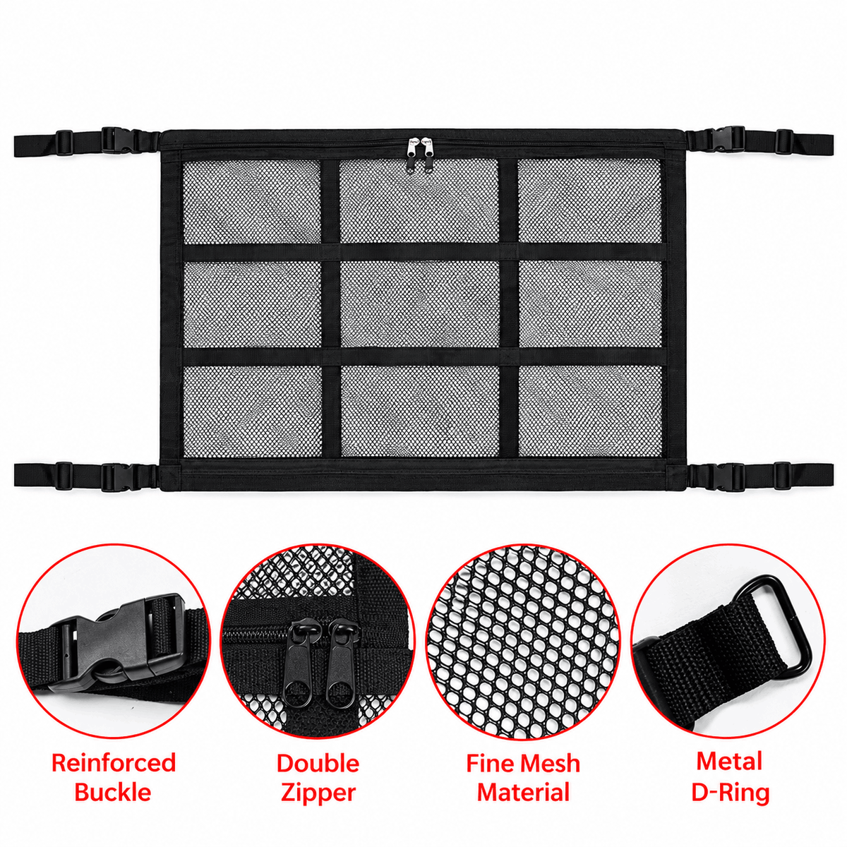 Car Ceiling Storage Net