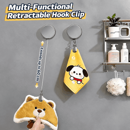 Retractable Clip – No-Drill, for Clothes & Towels