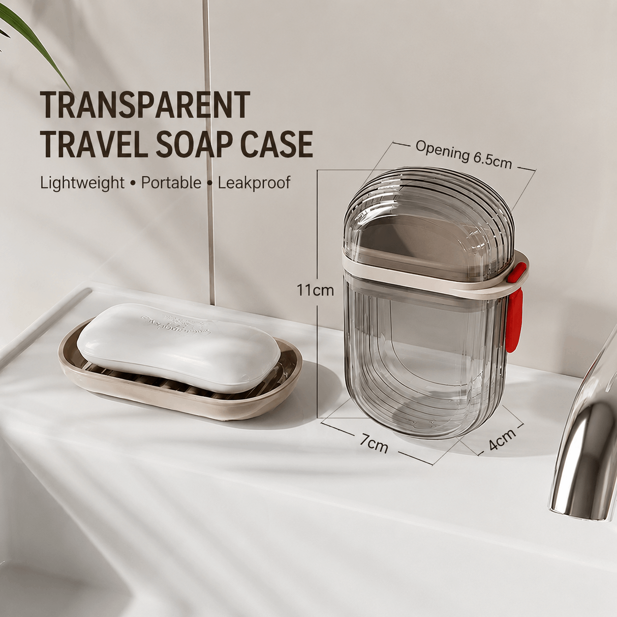 Travel Cup & Soap Box Set – 2-in-1 for Trips & Hotel Stays