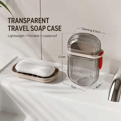 Travel Cup & Soap Box Set – 2-in-1 for Trips & Hotel Stays