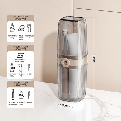 Travel Cup & Soap Box Set – 2-in-1 for Trips & Hotel Stays