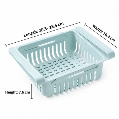 Expandable Fridge Box – Adjustable Width, Neat Storage