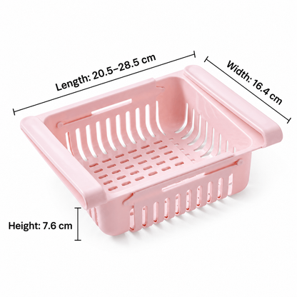 Expandable Fridge Box – Adjustable Width, Neat Storage