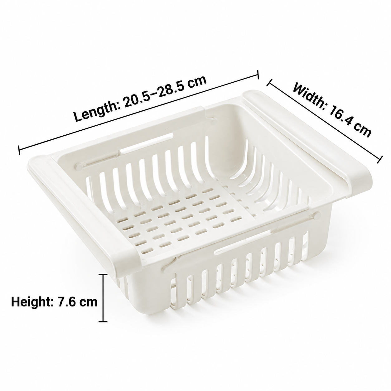 Expandable Fridge Box – Adjustable Width, Neat Storage