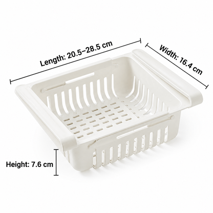 Expandable Fridge Box – Adjustable Width, Neat Storage