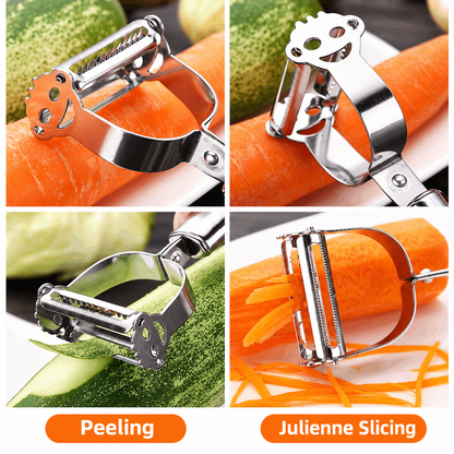 2-in-1 Stainless Steel Julienne & VegetablePeeler