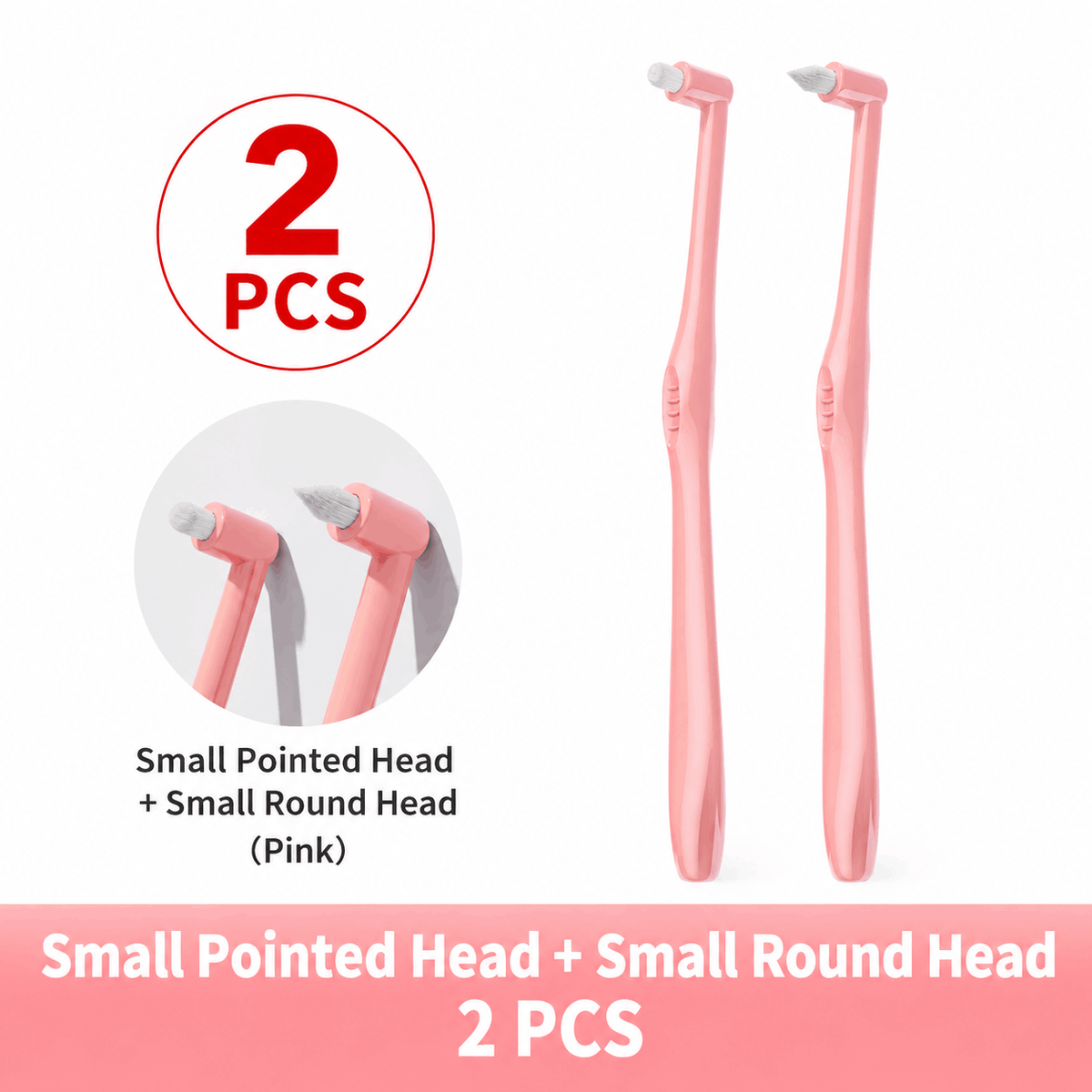 2-Pack Orthodontic Toothbrush – Soft Bristles for Braces
