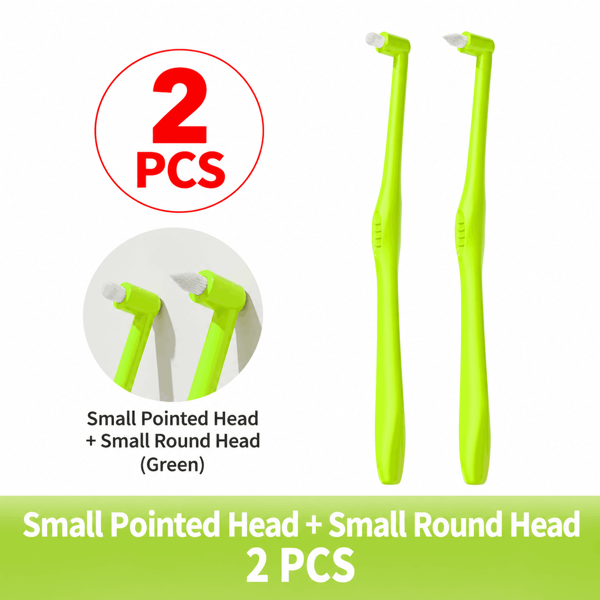 2-Pack Orthodontic Toothbrush – Soft Bristles for Braces