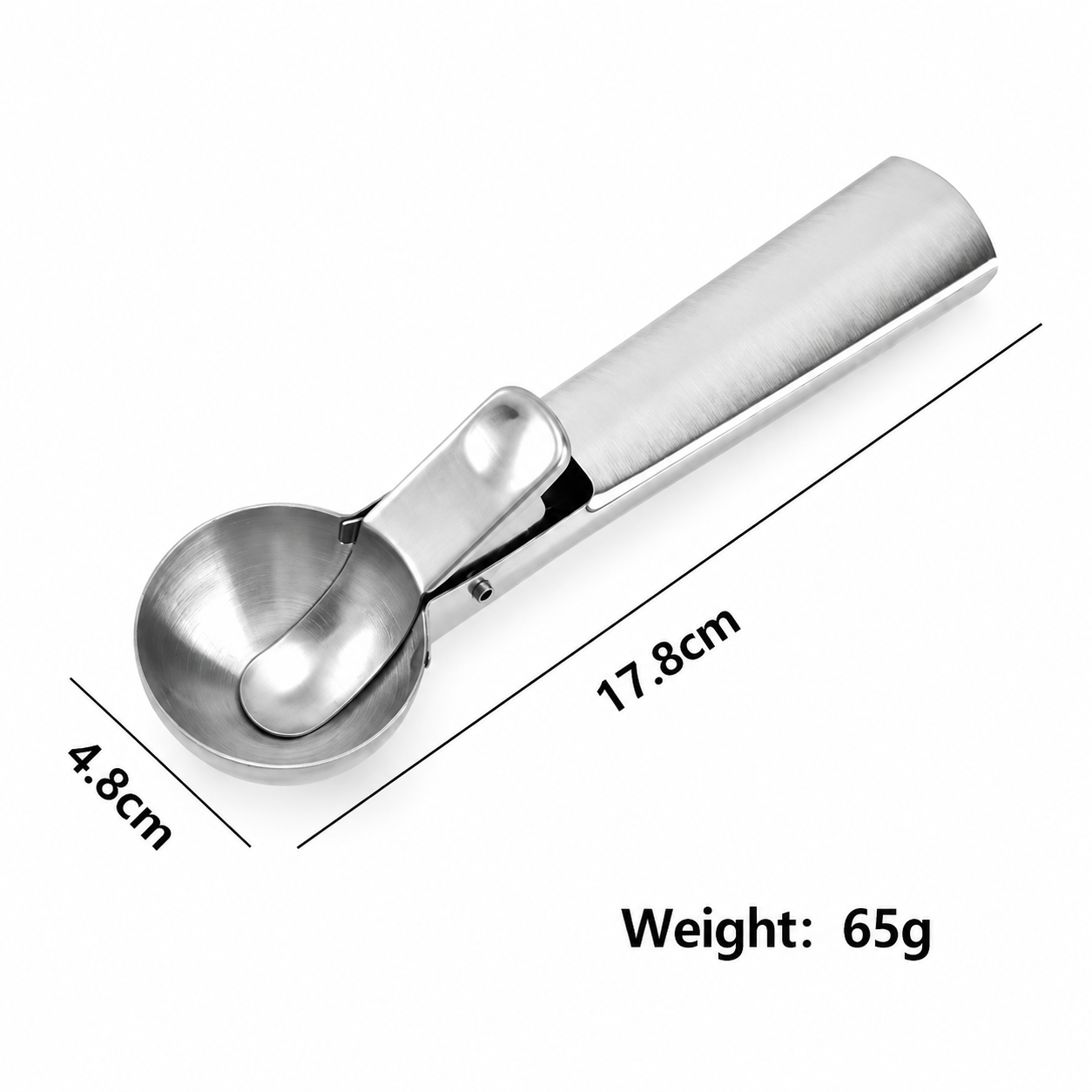 Stainless steel ice cream scoop, fruit scooping tool