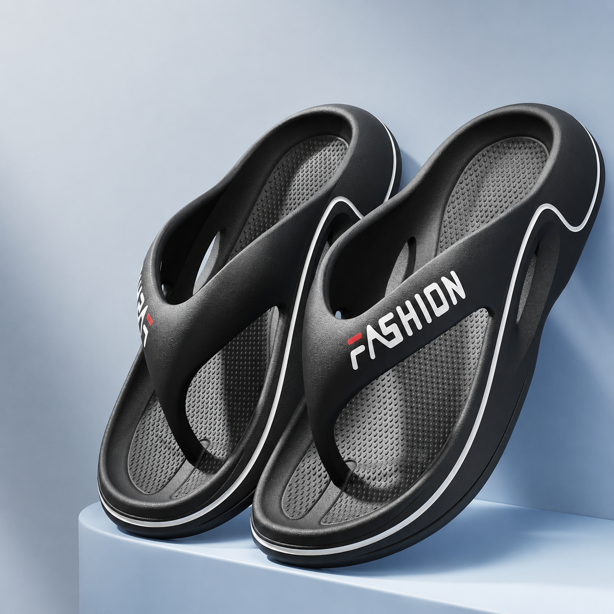 2026 Men's Thick Sole Flip Flops, Anti Slip Beach Slippers, Summer Outdoor Non-Slip Platform Sandals for Men