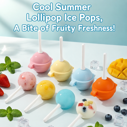 Creative Lollipop Ice Popsicle Mold – Food-Grade Homemade Ice Cream Maker for Baby Snacks & Frozen Treats 🍭❄️