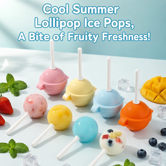 Creative Lollipop Ice Popsicle Mold – Food-Grade Homemade Ice Cream Maker for Baby Snacks & Frozen Treats 🍭❄️