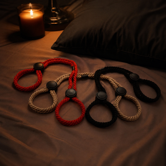 Adjustable Cotton Rope Handcuffs, Convenient Binding Restraint Rope Buckles, Multifunctional Self-Bondage Accessory