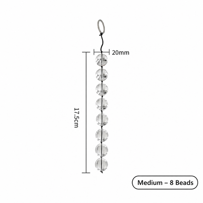 Glass Bead String for Couples, Smooth Crystal Bead Chain for Adult Couples