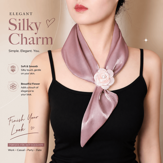 🌸 Elegant Floral Decorative Neck Scarf – Stylish Accessory for Saree, Kurti & Dresses