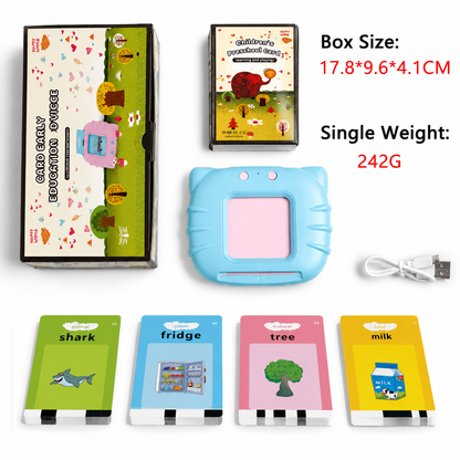 📚Talking Flash Cards – Bilingual Learning Toy for 3-6 Year Old Kids