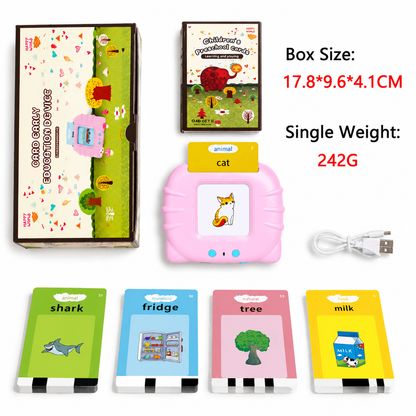 📚Talking Flash Cards – Bilingual Learning Toy for 3-6 Year Old Kids
