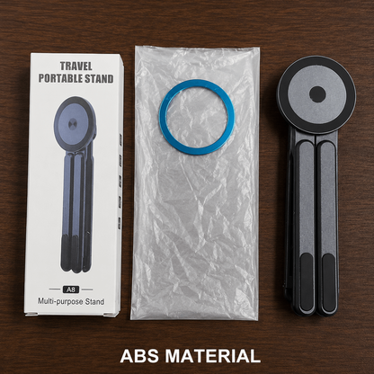 Magnetic Aluminum Stand – Universal for Phone, Tablet & Laptop, Also Doubles as Selfie Stick