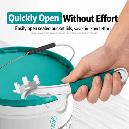 Aluminum Bucket Opener – Opens, Pries & Twists, Fits Paint & Chemical Buckets