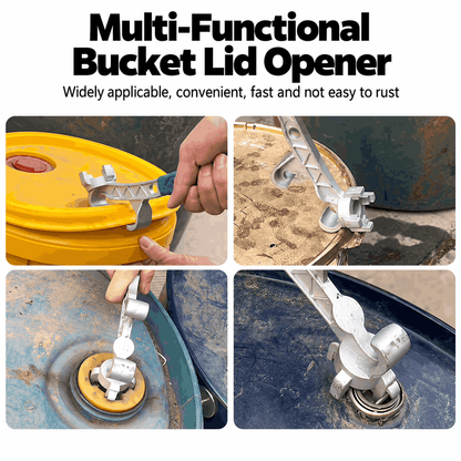 Aluminum Bucket Opener – Opens, Pries & Twists, Fits Paint & Chemical Buckets
