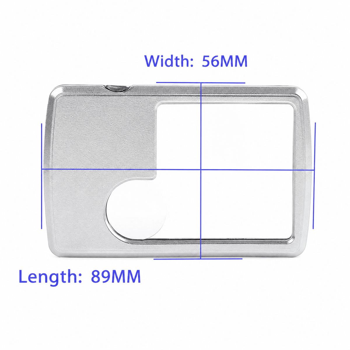 Card-Style Magnifying Glass – Slim with Light, Clear for Small Text
