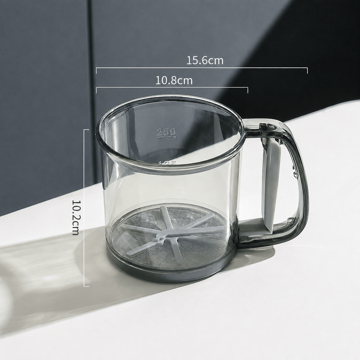 Semi-Automatic Sifter – Press to Sift, Easy for Flour & Spices