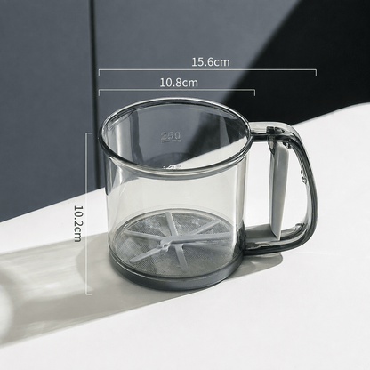 Semi-Automatic Sifter – Press to Sift, Easy for Flour & Spices