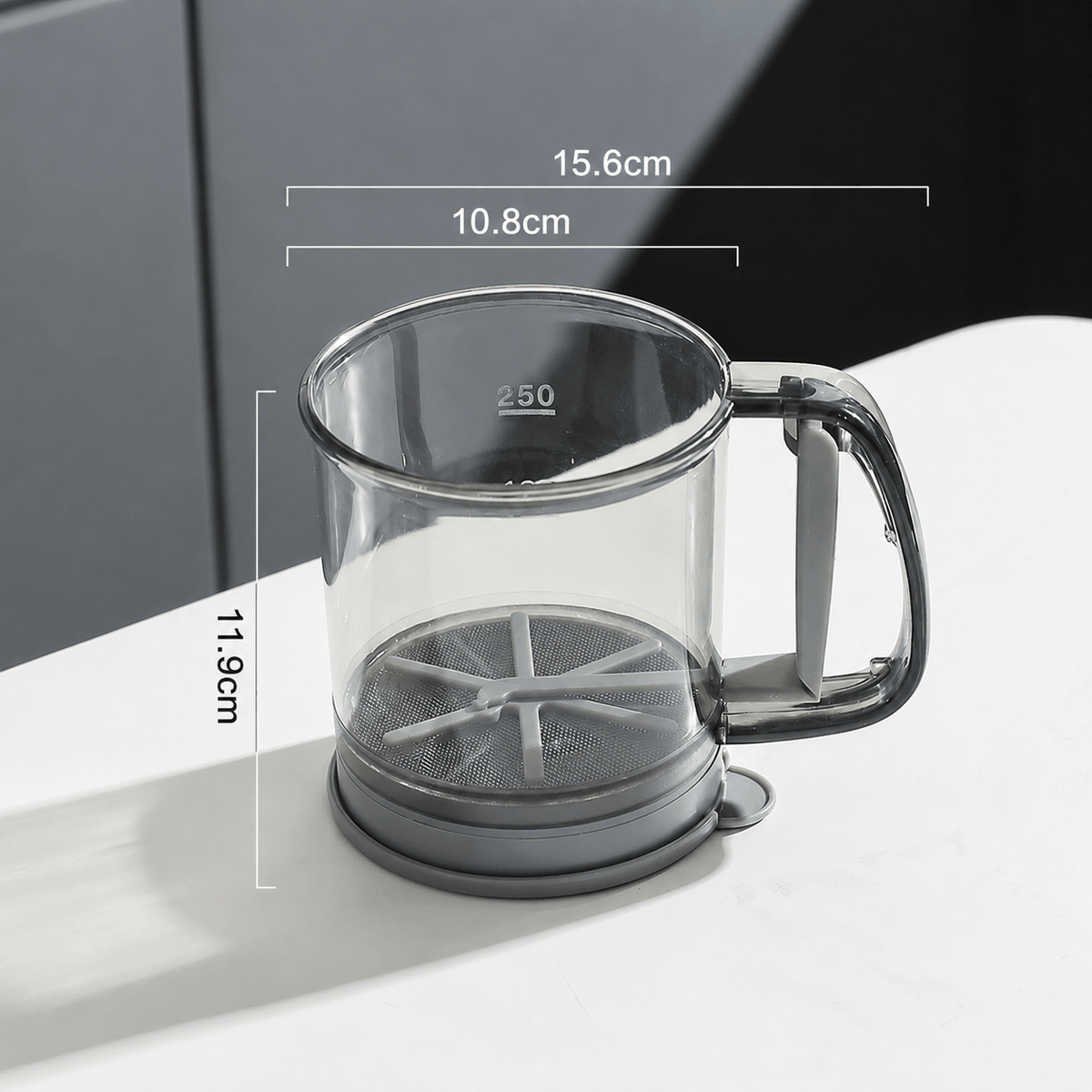Semi-Automatic Sifter – Press to Sift, Easy for Flour & Spices