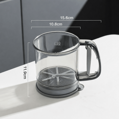 Semi-Automatic Sifter – Press to Sift, Easy for Flour & Spices