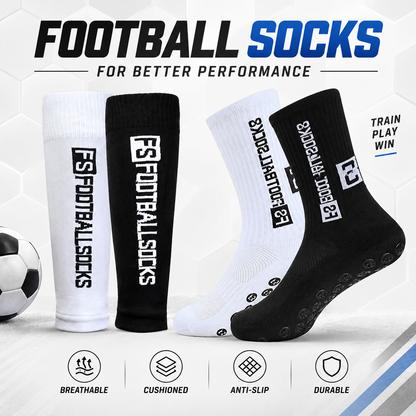 Knee-High Football Socks & Sleeve Set – Anti-Odor, Non-Slip