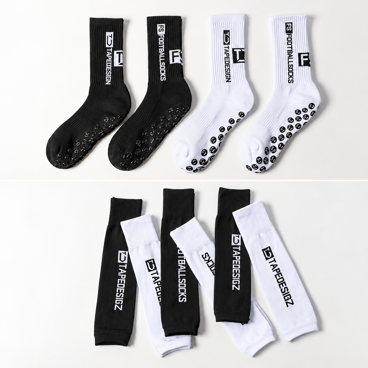 Knee-High Football Socks & Sleeve Set – Anti-Odor, Non-Slip