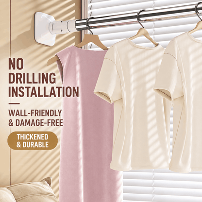 Tension Rod – No-Drill for Curtains & Clothes