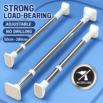 Tension Rod – No-Drill for Curtains & Clothes