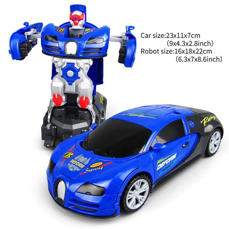 Electric Universal Deformation Police Toy Car (Need 3 AA batteries)