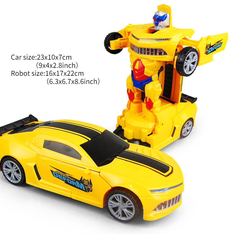 Electric Universal Deformation Police Toy Car (Need 3 AA batteries)