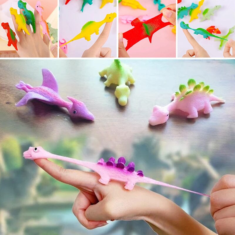 [10 PCS]Slingshot Dinosaur Finger Toys