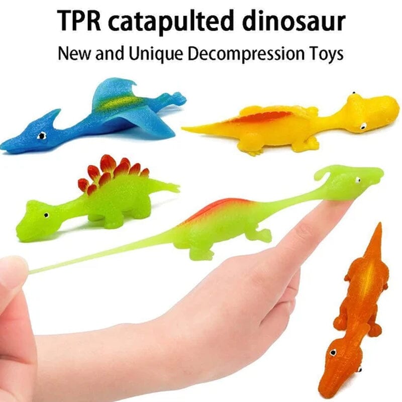 [10 PCS]Slingshot Dinosaur Finger Toys