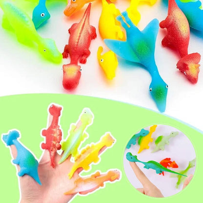 [10 PCS]Slingshot Dinosaur Finger Toys