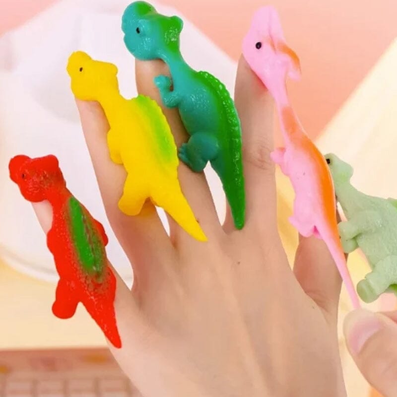 [10 PCS]Slingshot Dinosaur Finger Toys