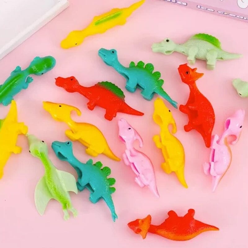 [10 PCS]Slingshot Dinosaur Finger Toys