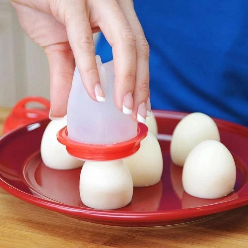 [6 PCS] Non-stick Silicone Egg Boiler