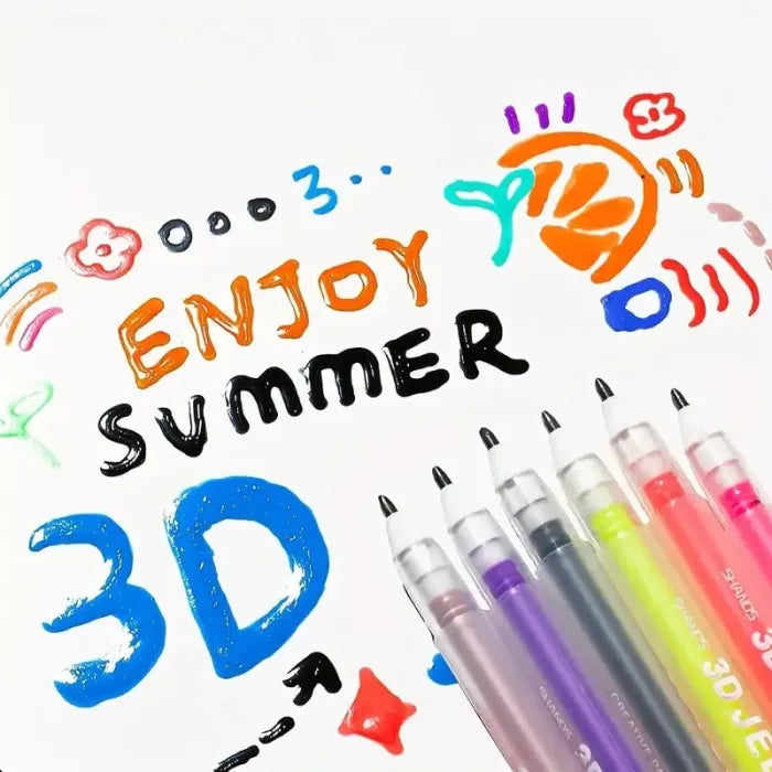 [6 PCS] 3D Jelly Pen