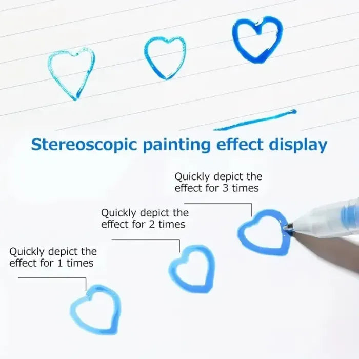 [6 PCS] 3D Jelly Pen
