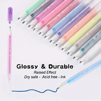 [6 PCS] 3D Jelly Pen