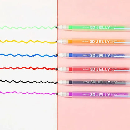 [6 PCS] 3D Jelly Pen
