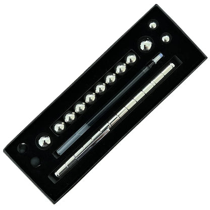 Decompression Magnetic Metal Pen, Multifunction Writing Magnet Ballpoint Pen-festivesl