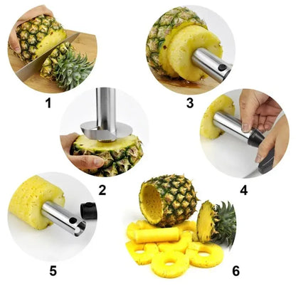 Pineapple Slicer Peeler Cutter Parer Knife Stainless Steel Kitchen Fruit Tool