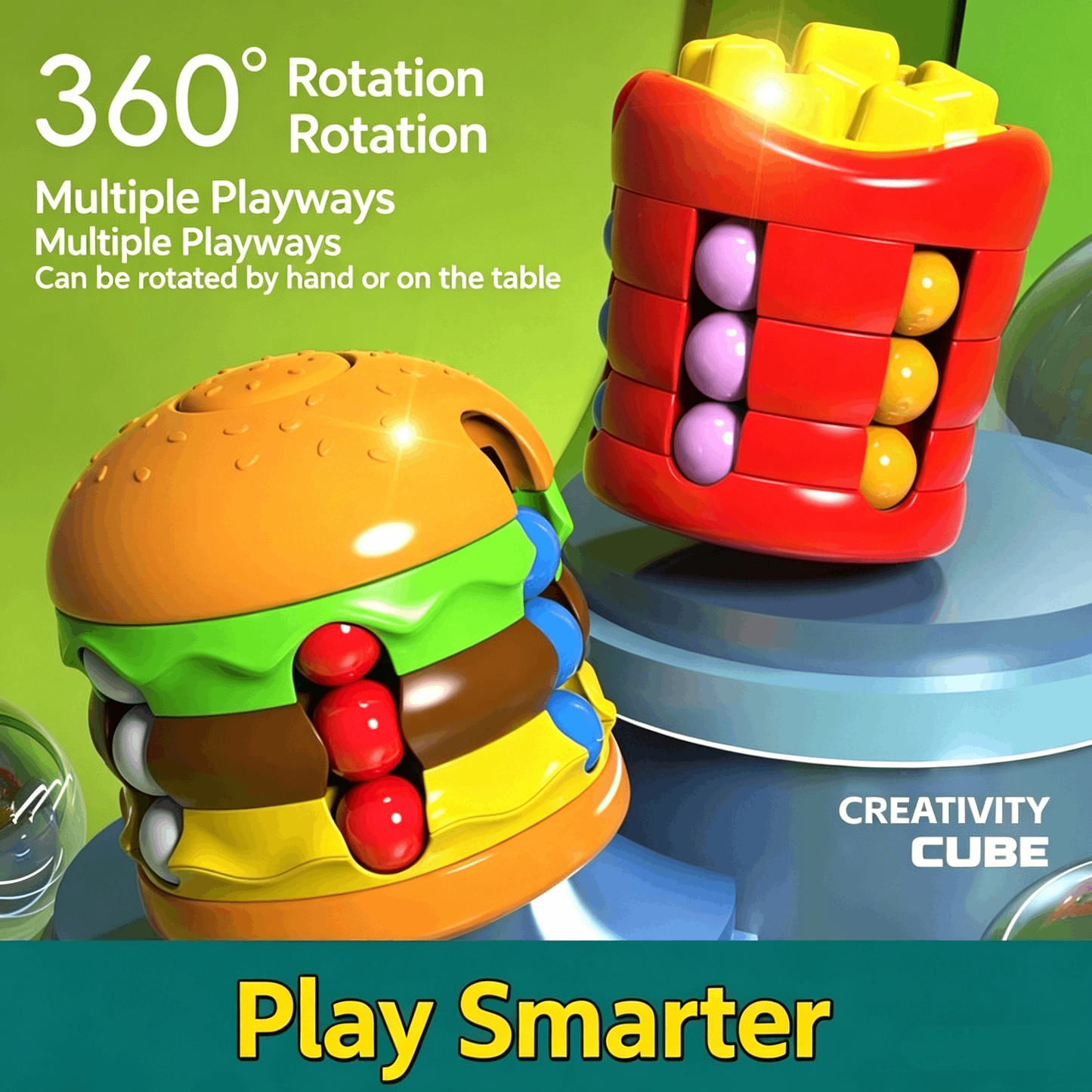 Multiple Styles · Cylinder Magic Bean Cube – Fun Stress Reliever