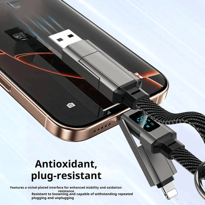 65W Digital Display Fast Charging Cable Keychain – On Keys